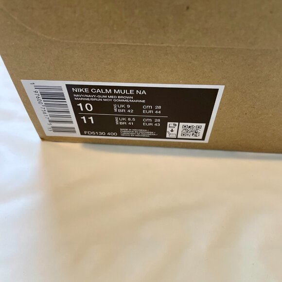 NWT Nike Calm Navy Men's Mule Size 10 - Picture 5 of 6